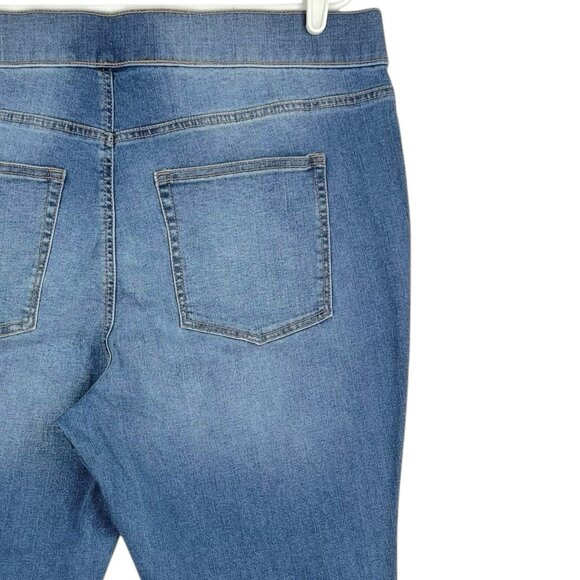 NY&C Women's Pull-on Blue Denim Leggings Pants Size XXL High Waist Stretch  NWT - Picture 6 of 13